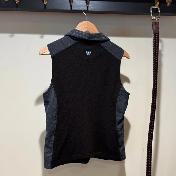 Kuhl Women's Charcoal and Black Zip Vest - Picture 5 of 5